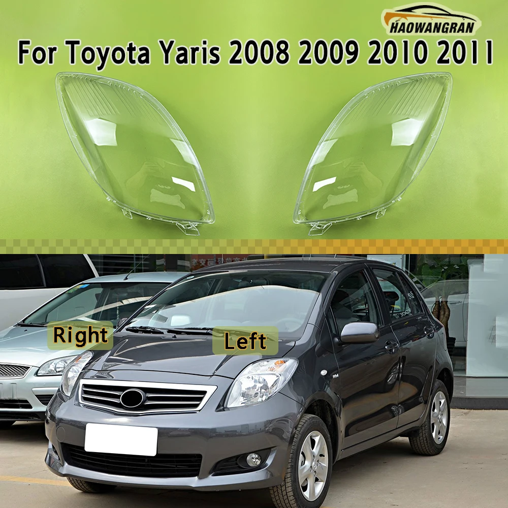 

Transparent Headlight Cover Headlamp Shell Clear Lens Plexiglass Replace Original Lampshade For Toyota Yaris 2008 2009 2010 2011