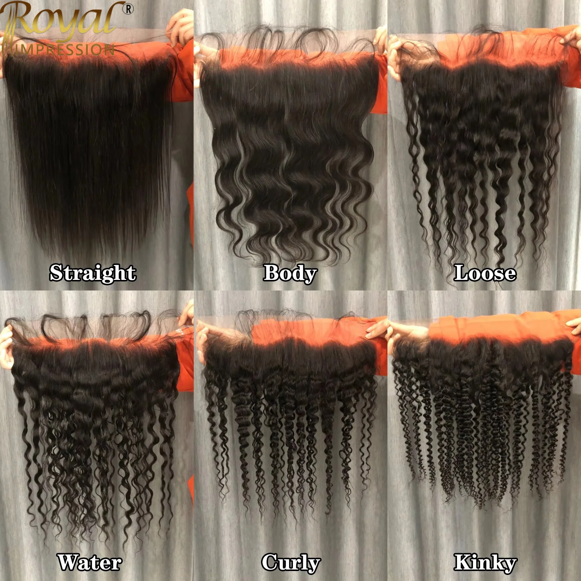 TOP Lace HD Transparent Frontal 13x4 Water Wave 4X4 Closure Human Hair Brazilian Loose Closure Deep Water Body Curly Straight