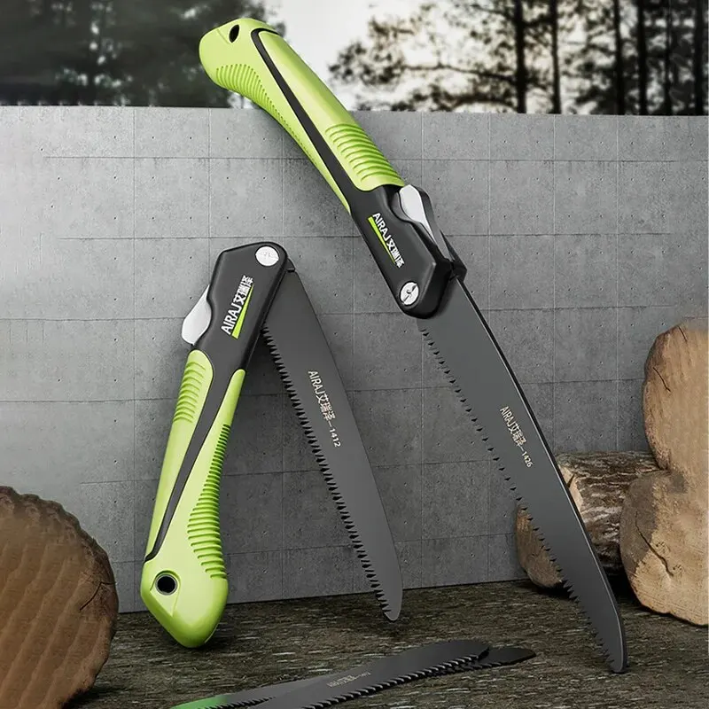 AIRAJ1PC Multifunctional Folding Saw, Portable Hacksaw For Woodworking, Anti Rust, Anti Slip, And Durable Camping Hand Saw