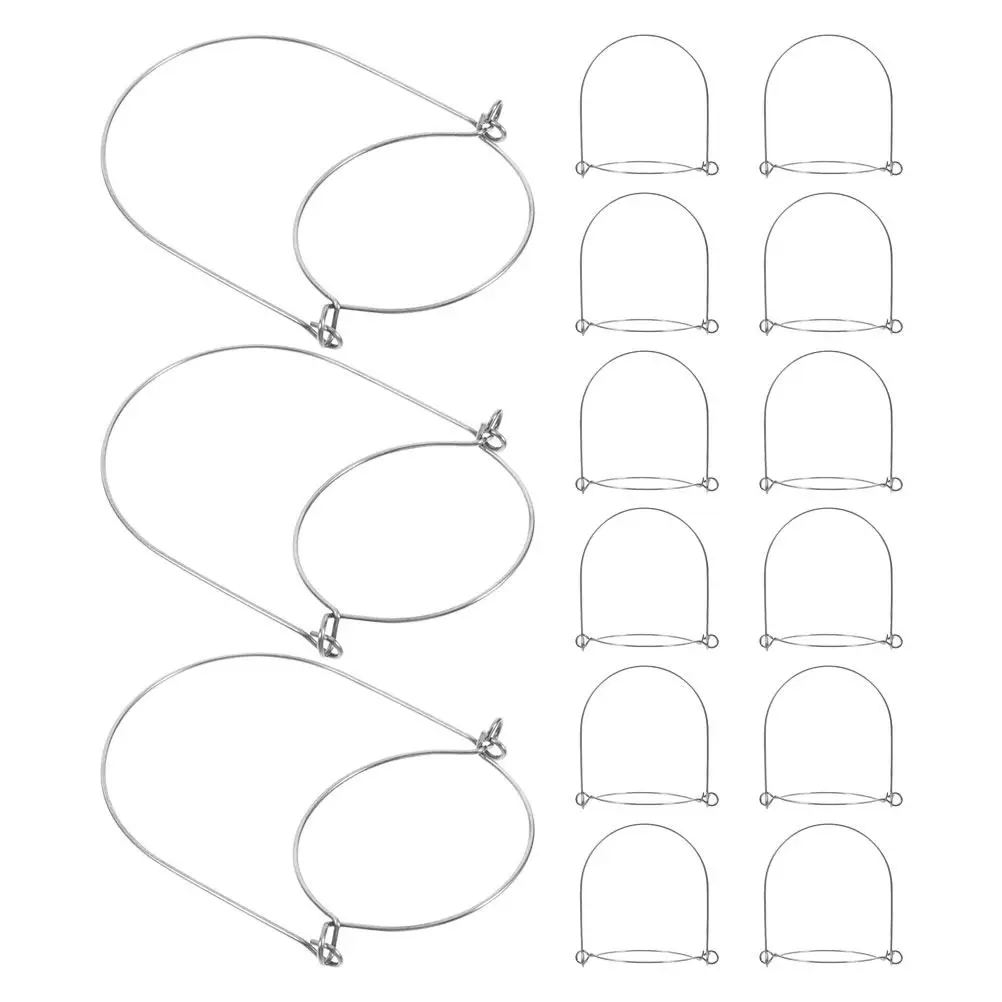 15Pcs Mason Jar Hangers Stainless Steel for 70Mm Regular Mouth Canning Jars Wire Handles Kitchen Camping Storage Hook