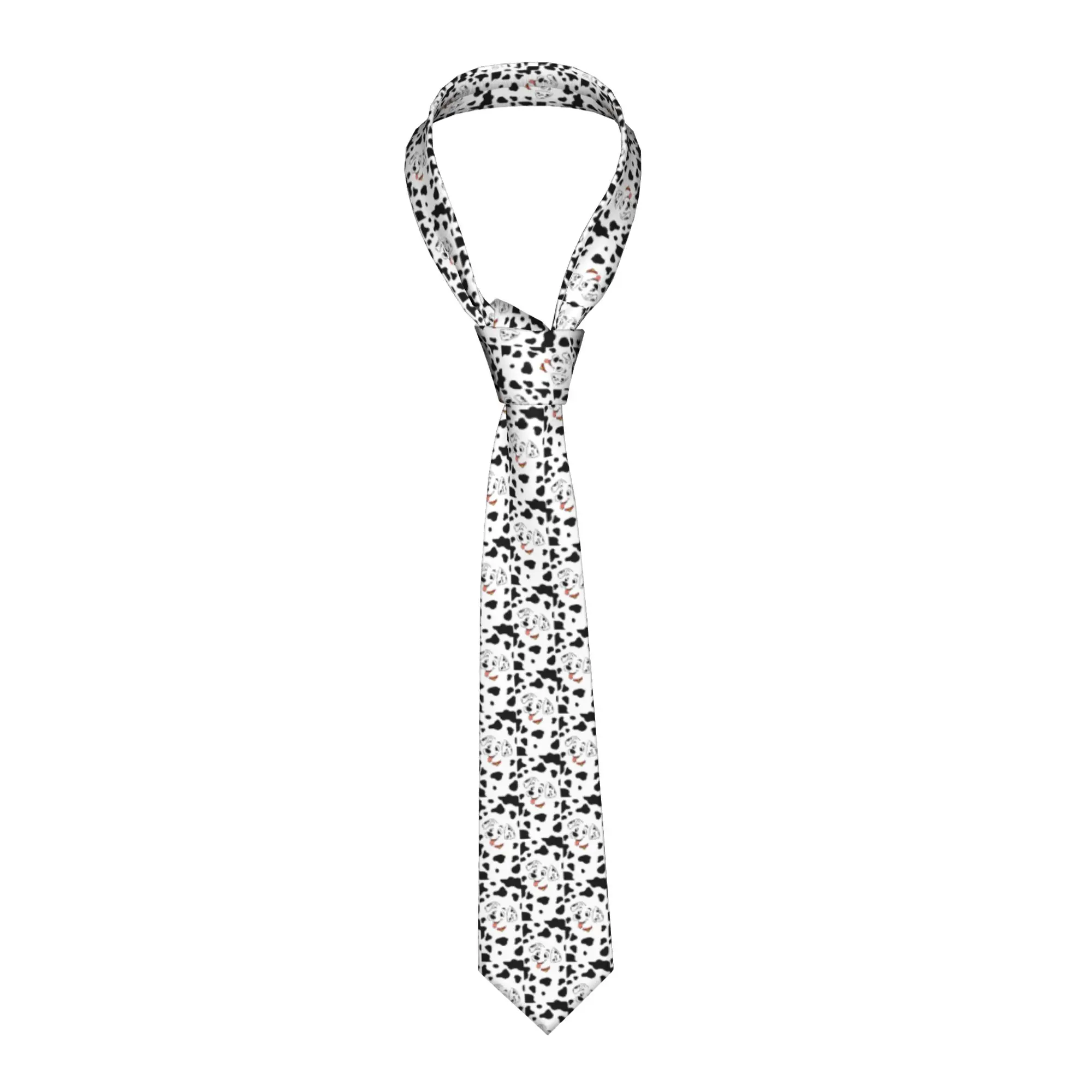 

Мужской шелковый галстук с мультяшным принтом 101 далматинец, модный, милый, с изображением собаки, для офиса