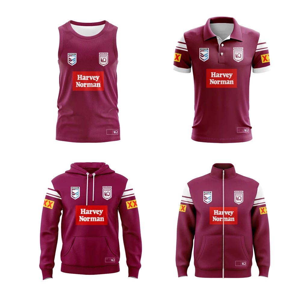 2025 QUEENSLAND MAROONS rugby jersey jacket Hoodie Australia qld Maroons rugby shirt vest t-shirt singlet Hoodies