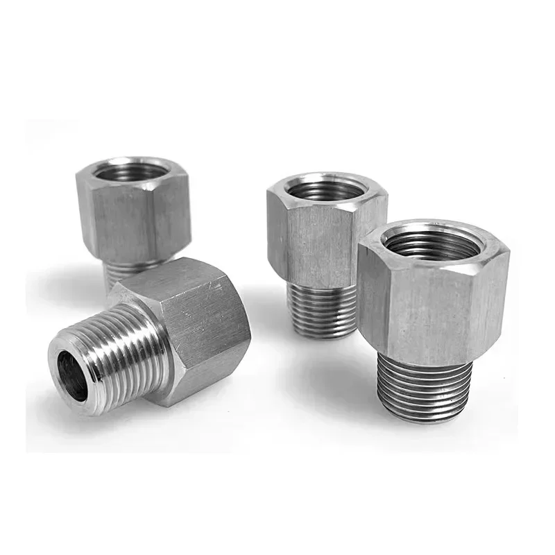 

M12 M14 M16 Female x M8 M10 M12 M14 M16 M18 M20 1/8" 1/4" 3/8" 1/2" Male BSP Thread Stainless Steel High Pressure Pipe Fitting