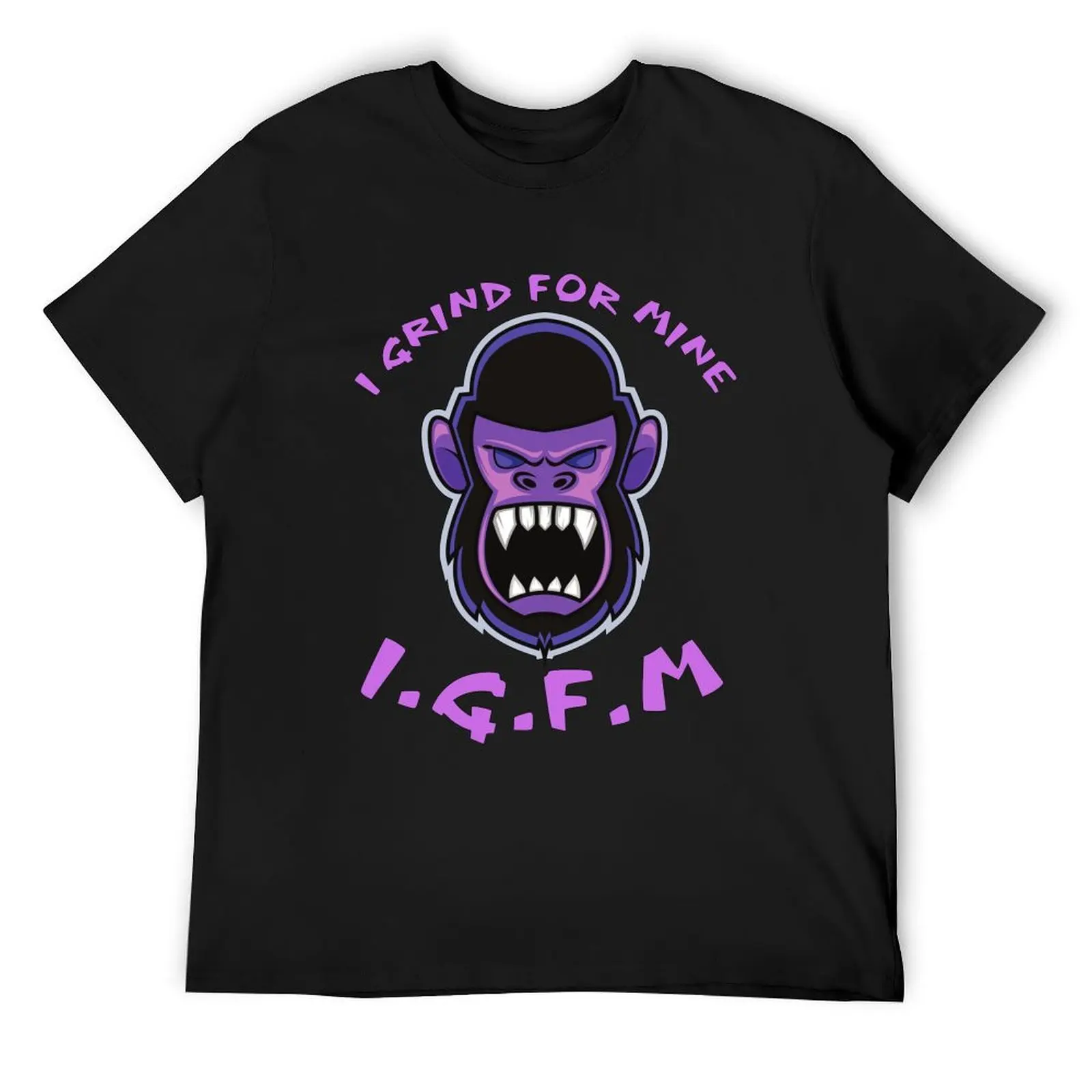 I.G.F.M I Grind For Mine T-Shirt plain street wear vintage clothes graphics mens graphic t-shirts anime