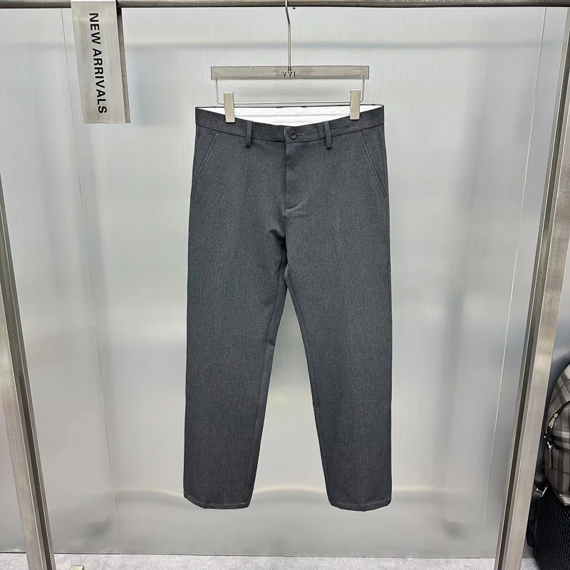 

Модные корейские стильные повседневные брюки для молодых мужчин, прямые брюки Bird Poer, универсальные городские брюки на весну...