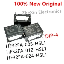 10PCS/Lot  HF32FA-005-HSL1、HF32FA-012-HSL1、HF32FA-024-HSL1  New Power Relay  HF32FA/005-HSL1 、HF32FA/012-HSL1 、HF32FA/024