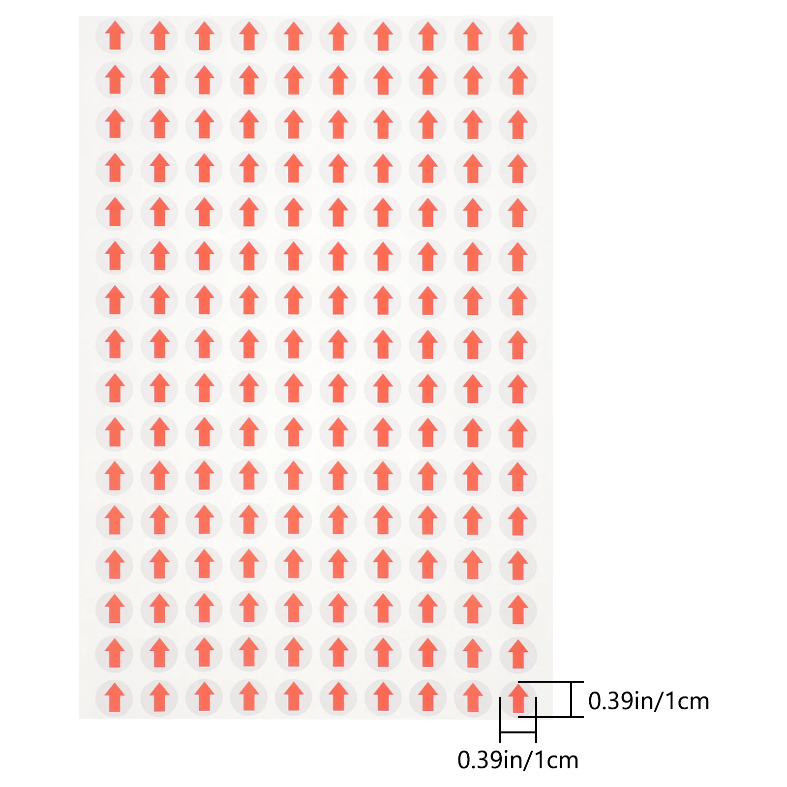 20 lembar stiker panah label Freezer indikator arah kalender kedatangan dapat dilepas