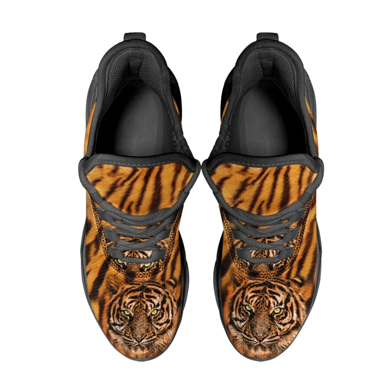PENSTROLL Tiger Portrait Print Lightweight Athletic Shoes Athletic Sneakers for Sports Casual Running Shoes