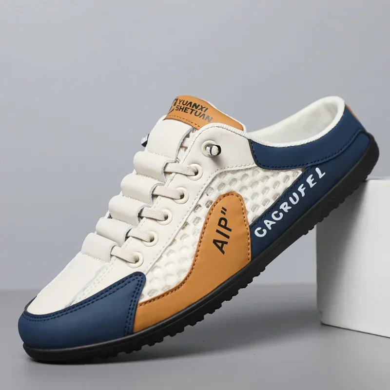 Men's Fashion Soft Bottom Half Slippers Summer New Casual Shoes Soft Bottom Support Shoes Sports Shoes Zapatos De Hombre image 5