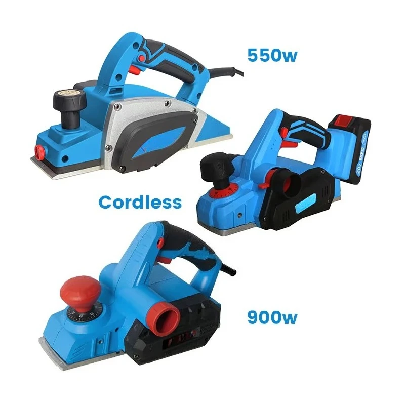 Carpentry Wood Working Tool 550W 900W Portable Woodworking Machine Thickness Planer Cordless Electric Wood Planer Machine