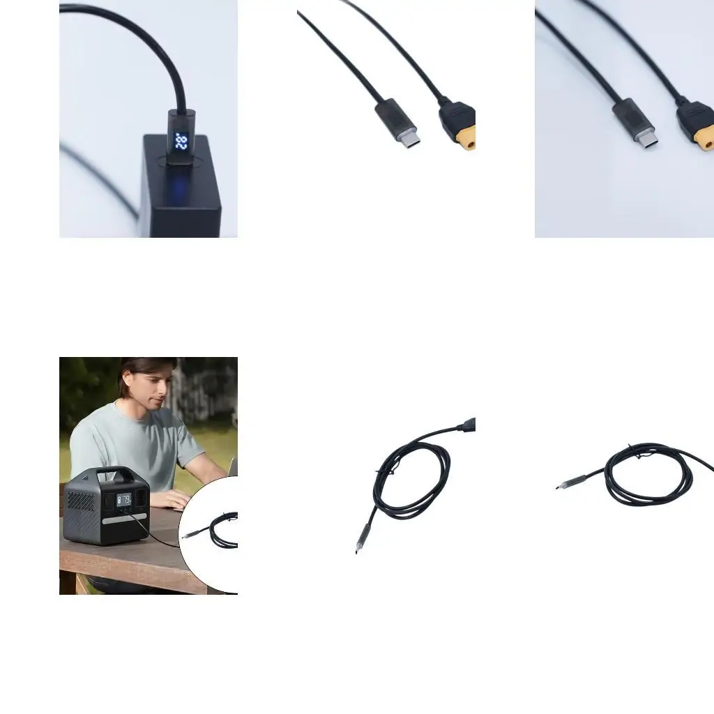 652F 3,28 фута длиной USB C TO XT60 Power Cable Мале с линией проволоки разъема для женского разъема для опоры для зарядного до