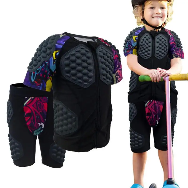 Kids Scooter Protective Breathable Shirt Padding Protective Chest Protector Silicone For Scooter Bicycle Bike Riding Protection