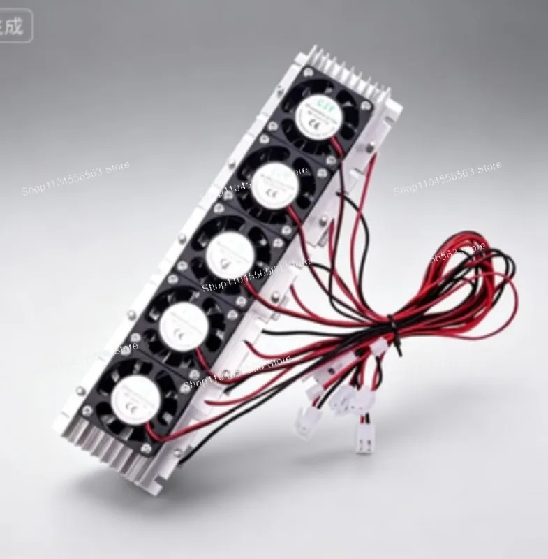300W 12V Thermoelectric Peltier Cooler Kit 5x TEC1-12706 with Fans for DIY Refrigeration