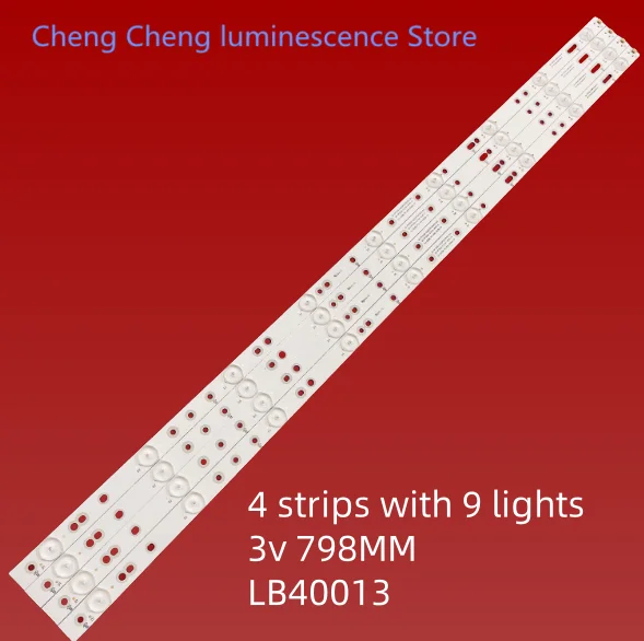 Suitable for 40PFF5650/T3 AOC 40PFF5650/T3 light strip LB40013 V 9 lights 4 strips