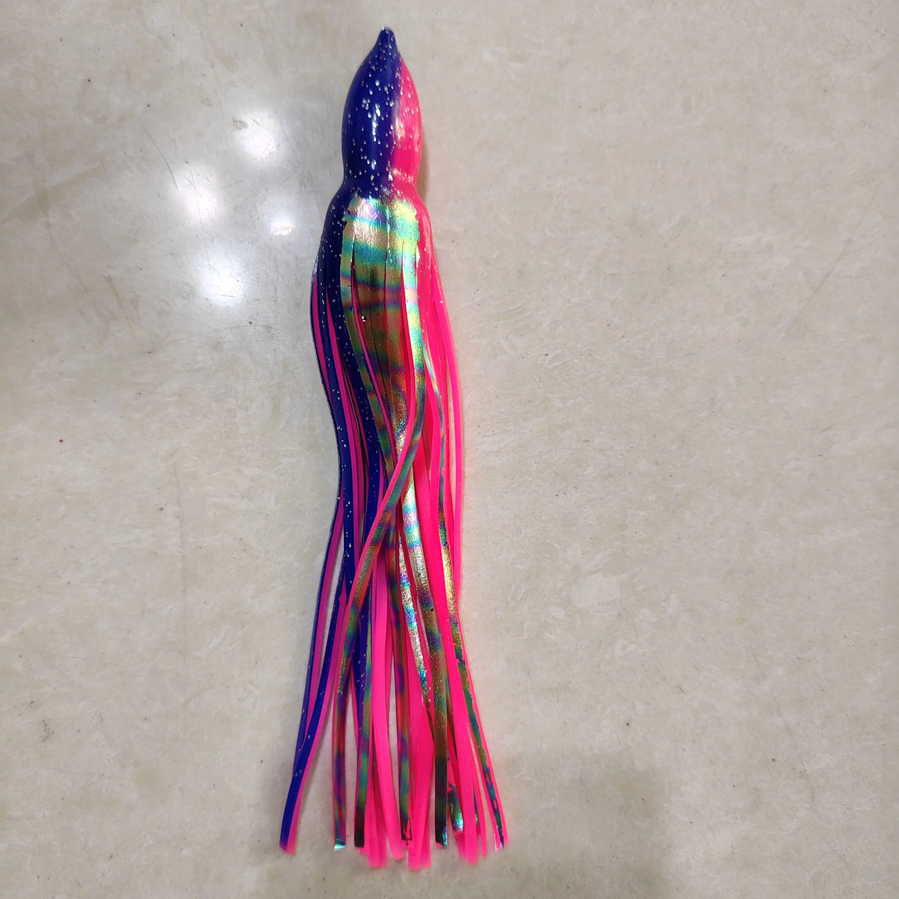 50 Stück Oktopus-Rock-Köder, weiche Tintenfisch-Köder, Angelköder zum Schleppangeln für Thunfisch, Mahi, Marlin, Offshore-Big-Game-Angeln – Detail 6