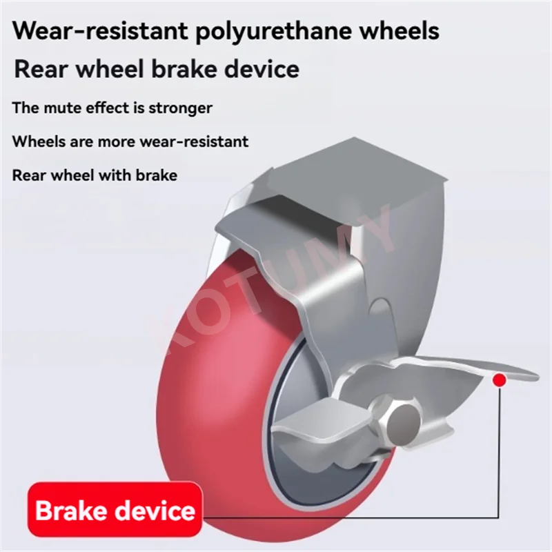 150kg Folding Lifting Platform Hydraulic Cart Lifting Trolley Heavy-duty Double Shear Single Wheel Cart