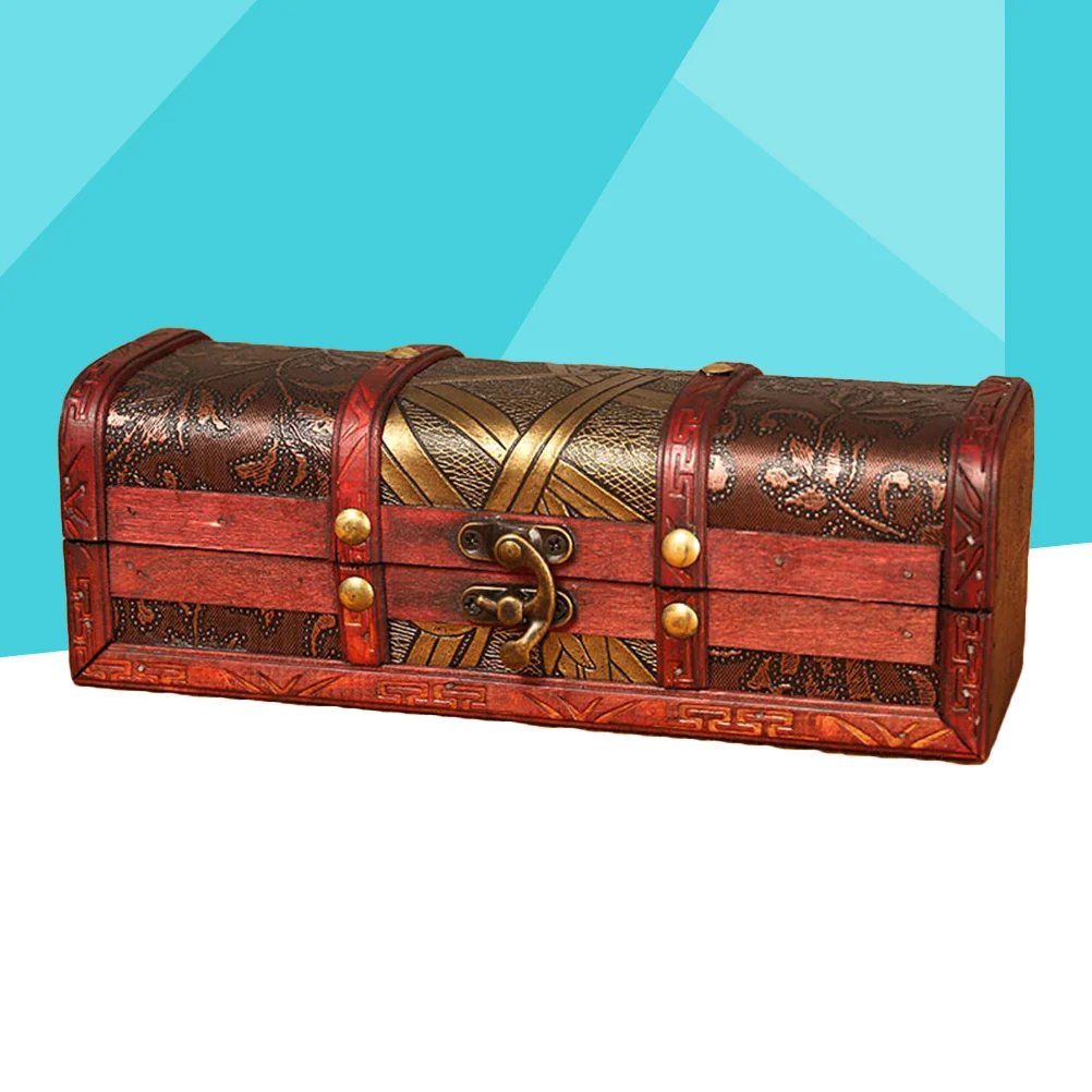 

1 шт., деревянная коробка для палочек для волос, винтажный контейнер для хранения с рисунком нарцисса для ювелирных изделий, органайзер для мелких предметов, ящик для стола, комната в общежитии