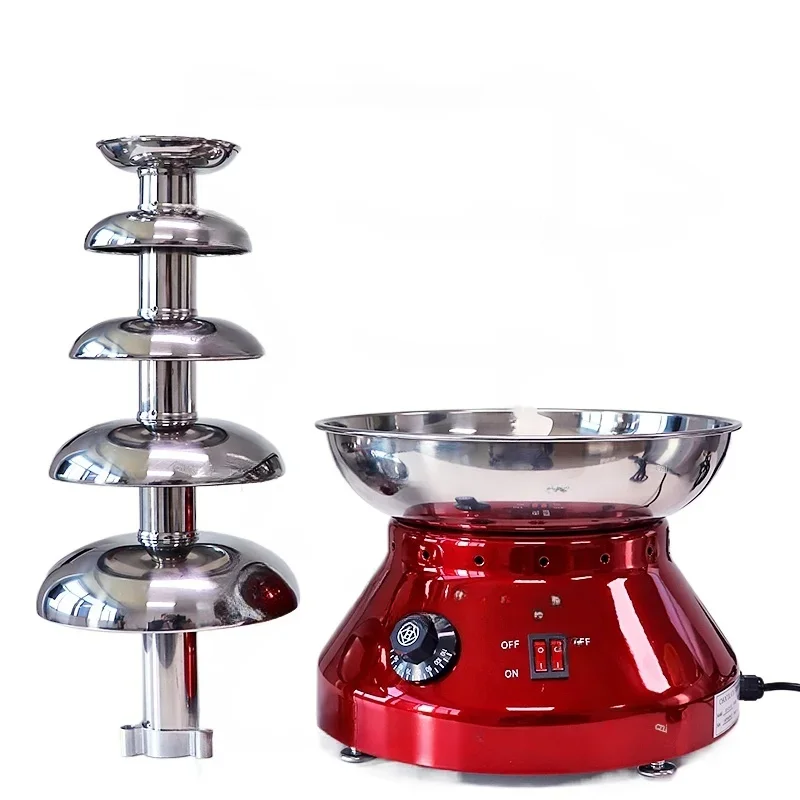Commercial Tower Dispenser And Dual-Purpose Chocolate Waterfall Fountain With Tap