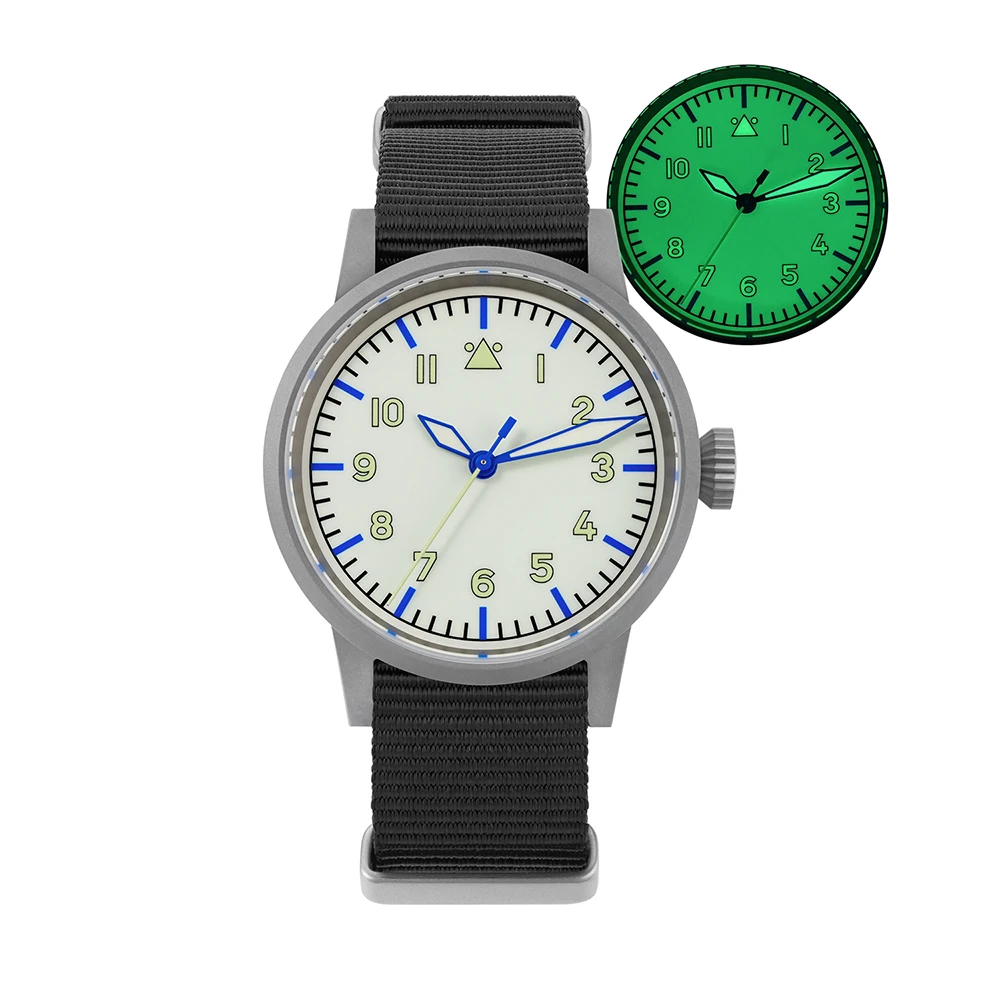 Militado ML10 جديد كامل ليلة ضوء ساعة كوارتز VH31 الاجتياح الحركة الثانية الياقوت 100 متر مقاوم للماء ساعة كلاسيكية مضيئة #3