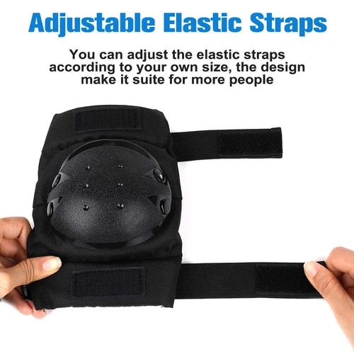 Imagen 2 del producto Juego de equipo de protección para casco de bicicleta para adolescentes y adultos, rodillera, codera, protector de muñeca, monopatín, bicicleta, patinaje, ciclismo, 7 piezas