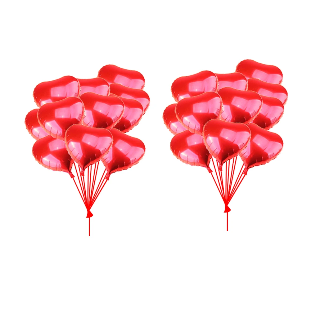 

29 Pcs Love Heart Balloon Set Bright Color Full Size Premium Material Safe Party Decoration Home Wedding Valentine