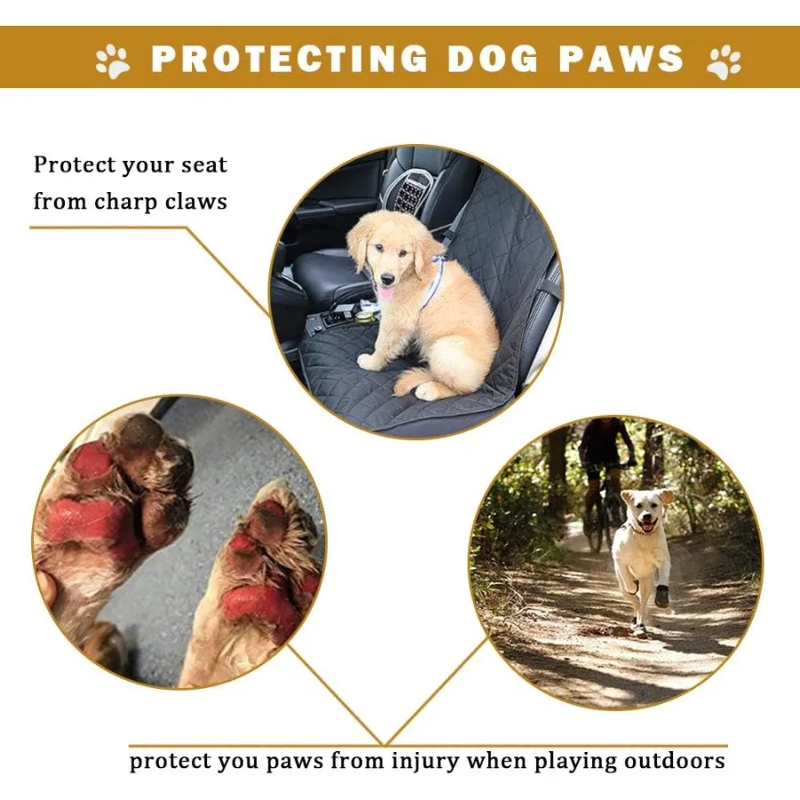 중대형견용 방수 강아지 부츠, 반사 스트랩 두 개와 견고한 미끄럼 방지 밑창이 있는 야외용 신발, 이상적인 선택