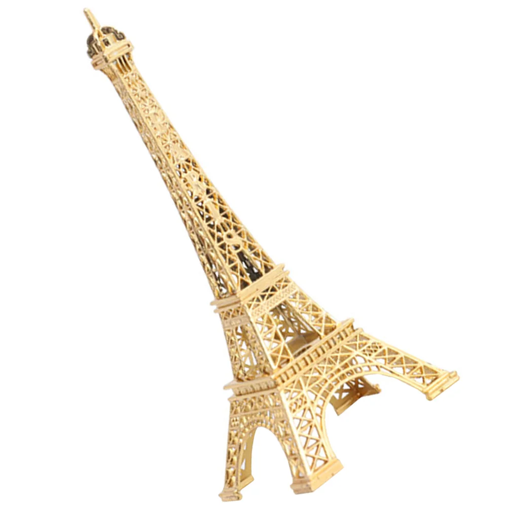 Eiffel Tower Statue Vintage France Paris Eiffel Tower Model Mini Metal Eiffel Tower Figurine Replica Cake Topper