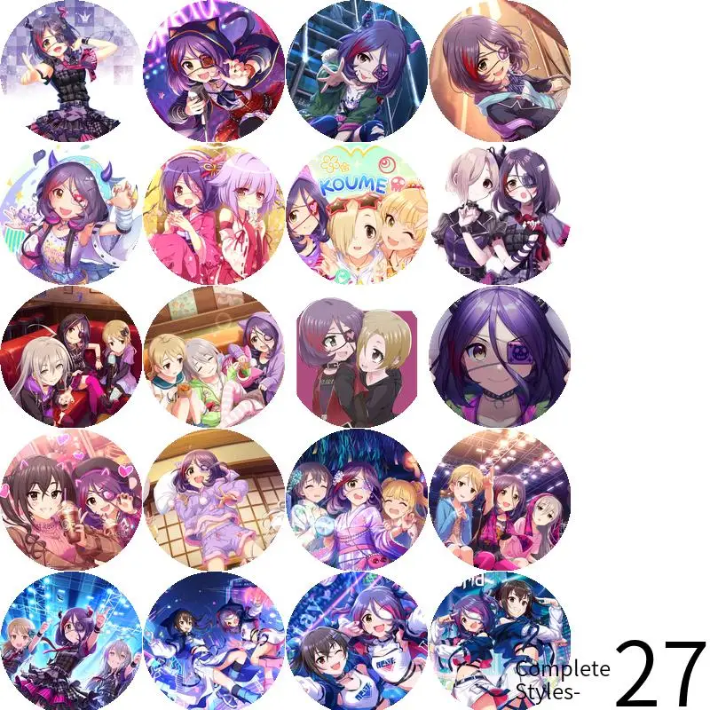 Hayasaka Mirei Game Anime Character Soft Button Badge Brooch anchor Peripherals Pin CartoonCute Clothes Lover Trinket Creative