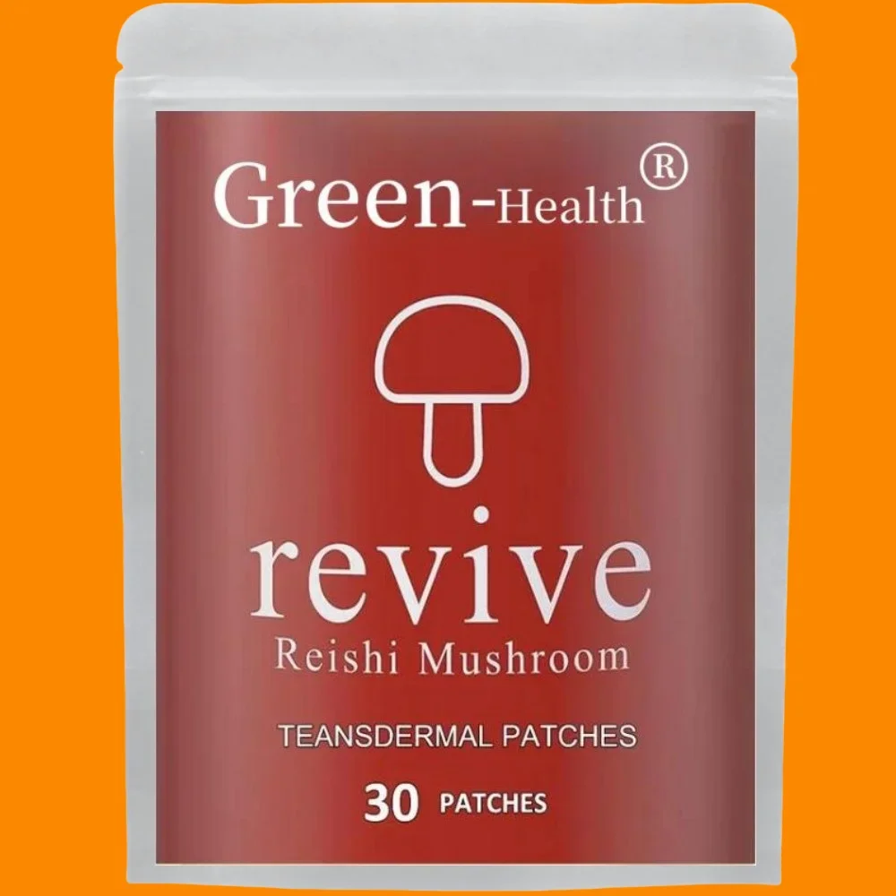 Parches transdermicos de setas Reishi Ganoderma Lucidum Mood Sleep Soporte inmunológico - 30 parches Suministro de un mes
