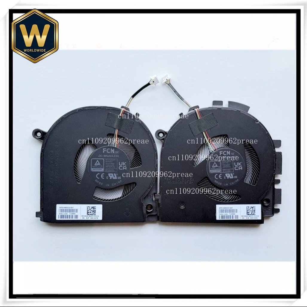 

Новый оригинальный вентилятор охлаждения для ноутбука HP ENVY 17-CW/17-CW1003CA (процессор + графика) N98022-001