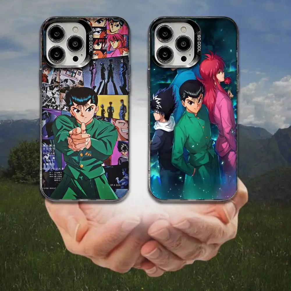 

Yu Yu Hakusho Phone Case For iPhone 16,15,14,13,12,11,8,7,Pro,Max,Plus,Mini,XS,SE Anti Fall Black Matte Hard