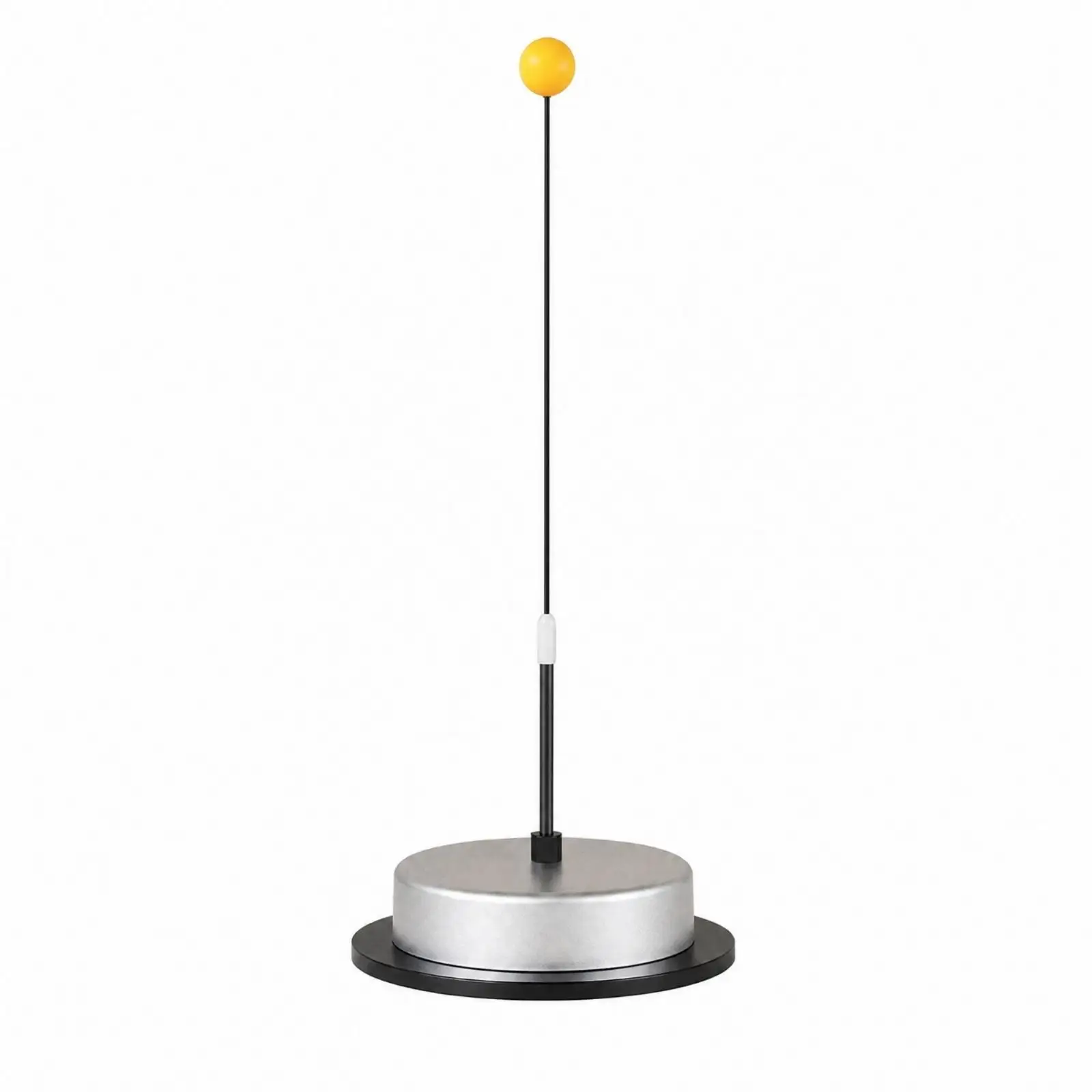 Table Tennis Set with Stainless Steel Base Self-Returning Table Tennis Practice with Weighted Base Adjustable Height for