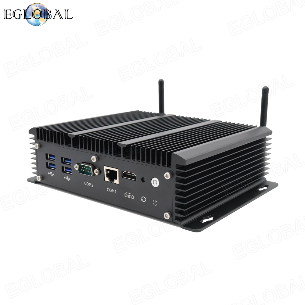 EGLOBAL-Mini PC sans ventilateur, 10e génération, 32 Go de RAM, 512 Go de SSD, Pare-feu, Routeur 6 LAN, Ordinateur client léger industriel