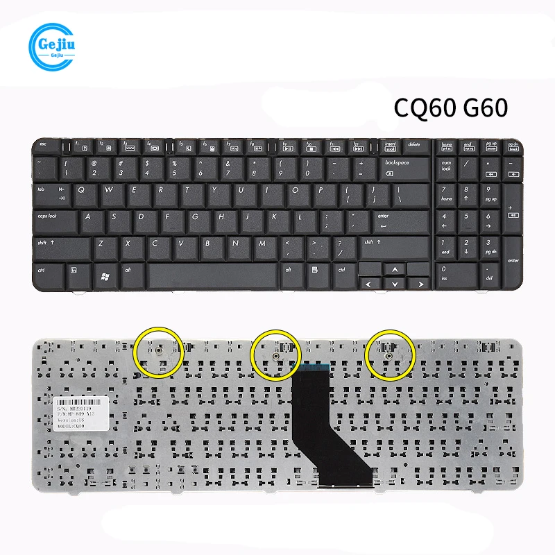 لوحة مفاتيح الكمبيوتر المحمول الجديدة ل HP كومباك CQ40 CQ41 بريساريو CQ61 G61 CQ60 G60