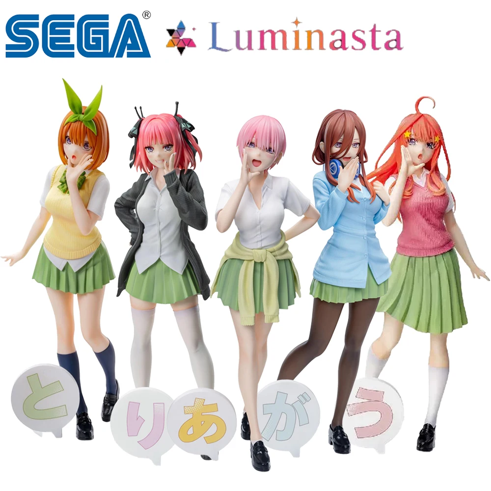 Pre Sale Origina Sega Luminasta Gotoubun No Hanayome Nakano Ichika Nino Miku Yotsuba Itsuki Anime Kawaii Girls Figure