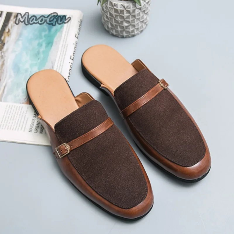 Men's Pantuflas Faux Leather & - Suede Loafers Men บทวิจารณ์และราคา