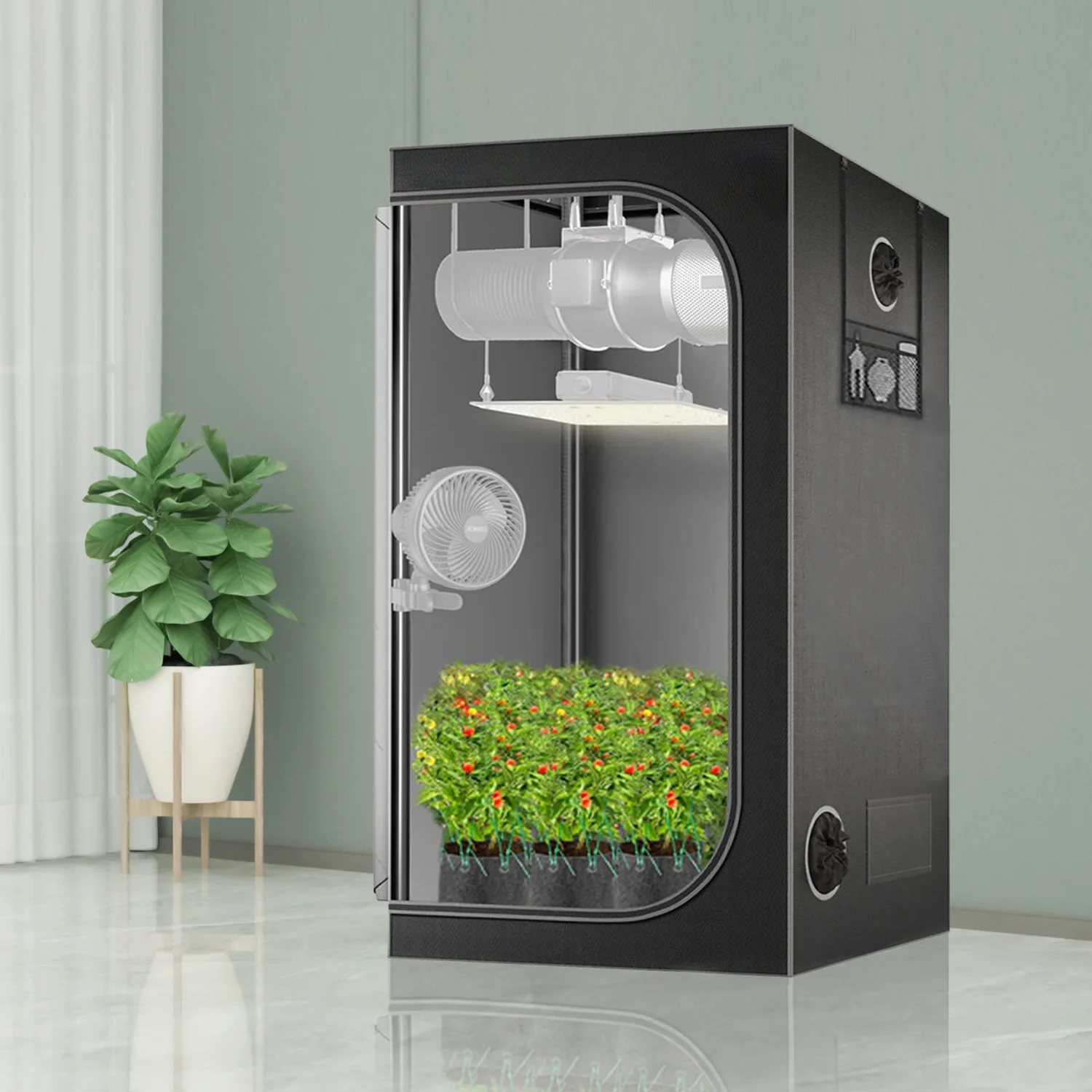 Plants Growing Tent, Growing Tent  with Hydroponics Growing System  Smart Mushroom