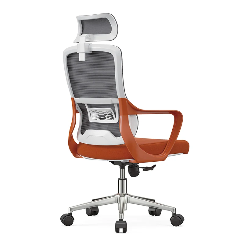

July005 Modern Executive Office Chair with Ergo Mesh Design Adjustable Headrest Revolving Feature BIFMA Certified Swivel Chair