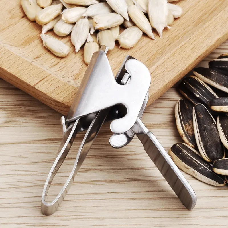 1PC Stainless Steel Melon Seed Nut Peeler Shelling Device Peanut Pistachio Walnut Pine Opener Home Kitchen Accessories Lazy Tool