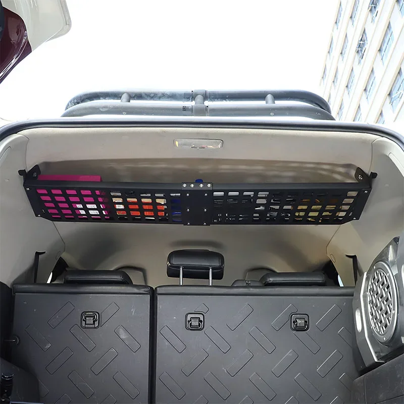 For 2007-2021 Toyota FJ Cruiser Aluminum Alloy Black Car Tail Box Roof Multi-functional Storage Rack Finishing Rack Auto Parts
