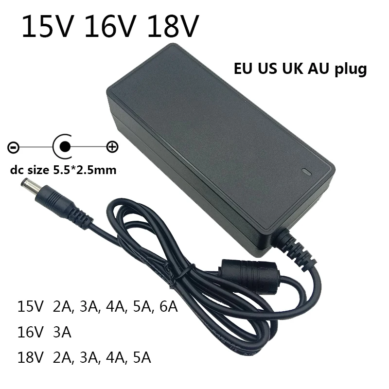 18V 16V 15V Power Supply 3A 15V 4A 15V 5A 15V 6A Power Supply 15V AU 18V DC Power Supply 18 V 5 A 18V 2A US Plug UK 16V Power