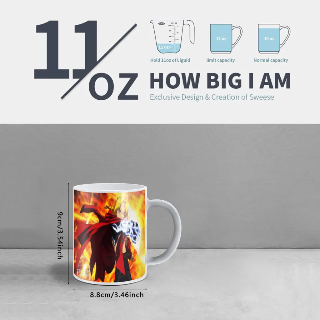 Anime Fullmetal Alchemist Free shipping Mug Changing Color Ceramic Coffee Mugs Magic Tea Cup Best Gift For Your Friends