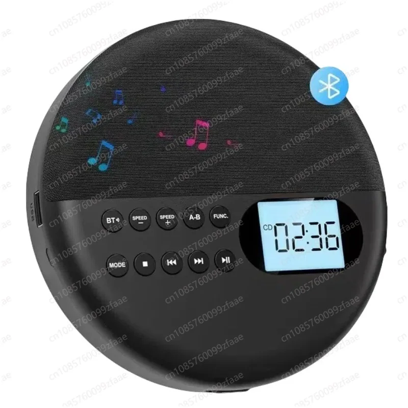 

Multifunctional Bluetooth CD Player, Dual Speaker Stereo, Stereo Output Shockproof USB Repeat