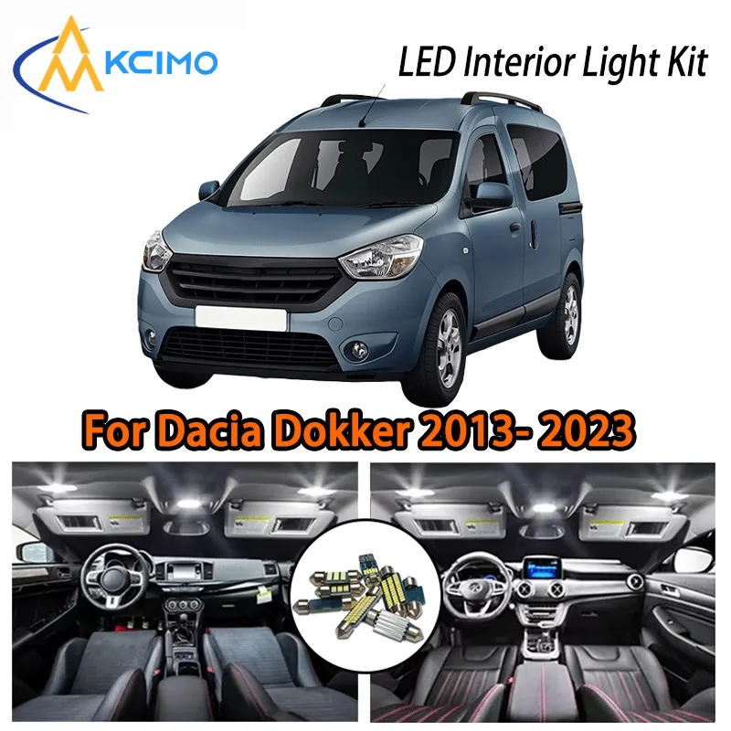 

KCIMO For Dacia Dokker 2013- 2023 Premium LED Interior Kit - 2 Colors , Quick Installation, Long-Lasting