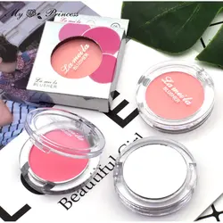 6 Colors Single Blush Palette Face Cream Concealer Foundation Powder Waterproof Lasting Face Rouge Powder Natural Peach Blusher