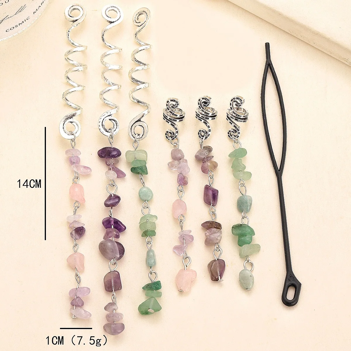 New DIY alloy braid spring pendant hair buckle hair ring pendant accessory fashionable and best-selling hair accessory