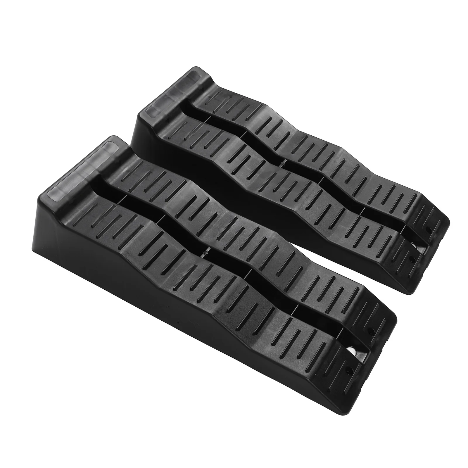 RV Leveling Ramps Blocks 3 Step 11000LBS Load Capacity RV Leveler Wheel Chock for Travel Trailer Campers Truck