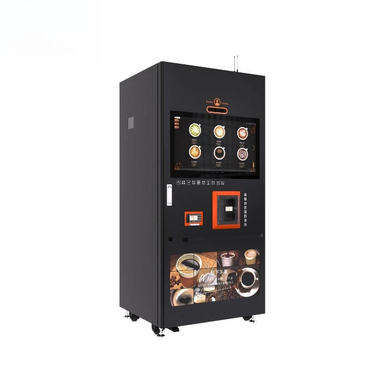 Factory Direct 2026 Freshly ground self-service coffee machine Commercial desktop touch screen ice making machine