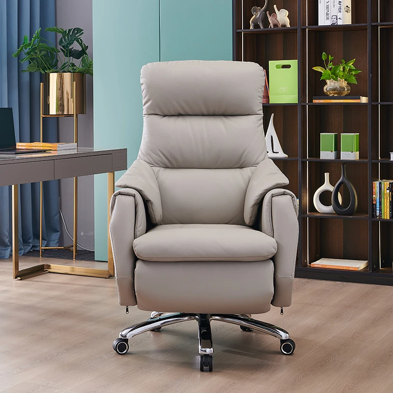 

-Регулируемое косое эргономичное вращающееся кожаное массажное компьютерное кресло Boss, офисное роскошное офисное кресло, кожаное кресло