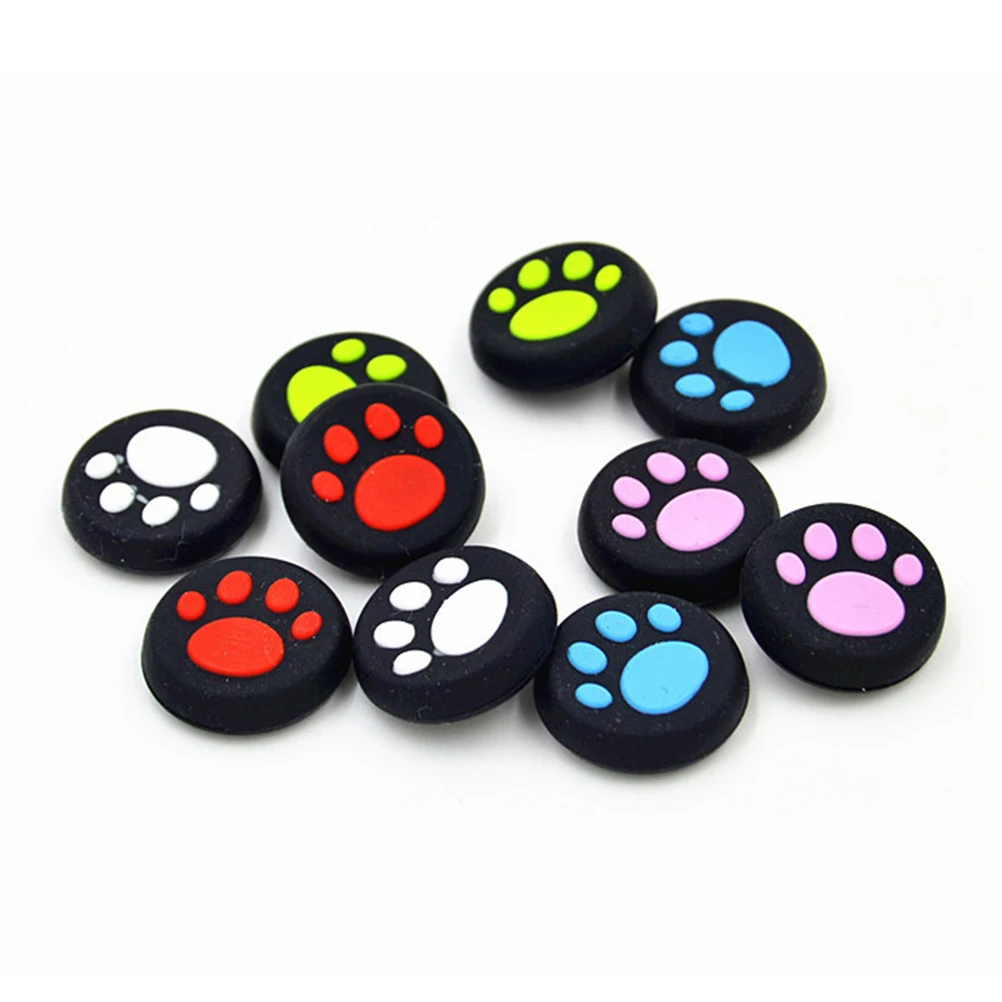 4 pcs Joystick Caps Gamepad Thumb Covers Premium Silicone Soft Grips Comfortable Finger Protection For Gamepad Accessories Green